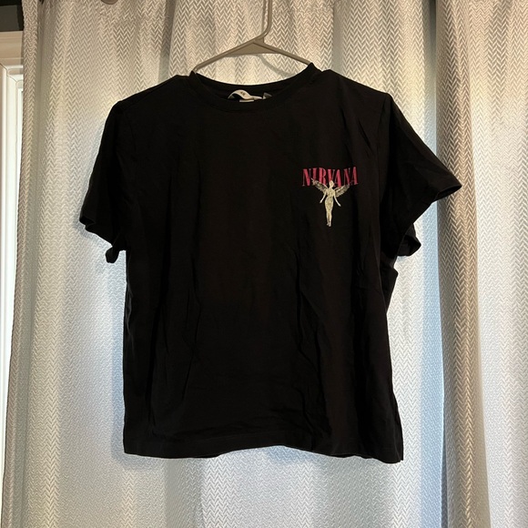 Nirvana Black Graphic T-Shirt - Picture 1 of 2